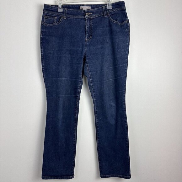 Chicos‎ Platinum Womens Jeans Size 2 Short Stretch Blue Denim Medium Wash - Picture 1 of 11